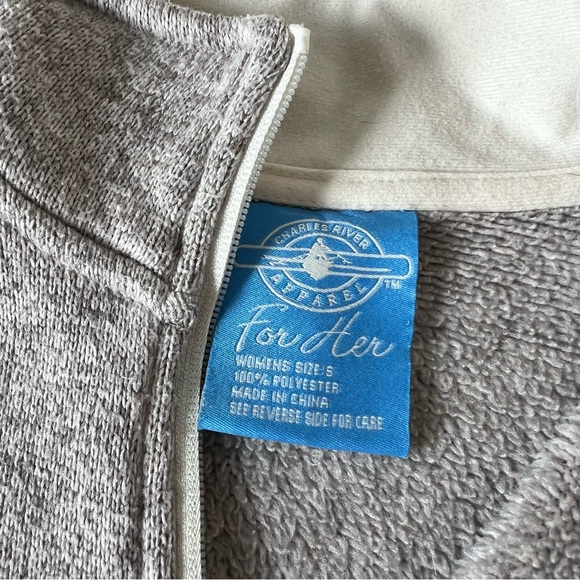 Women’s Charles River Apparel Gray Palmetto Pullover Size Small - Picture 5 of 5